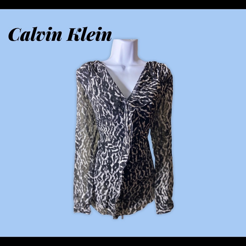 Calvin Klein blouse animal print